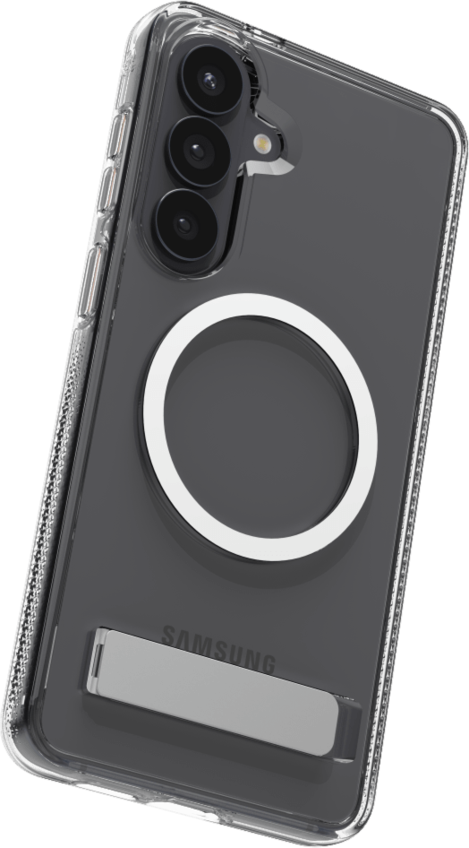 ZAGG - Crystal Palace Snap Case with Kickstand for Samsung Galaxy S26 Plus - Clear