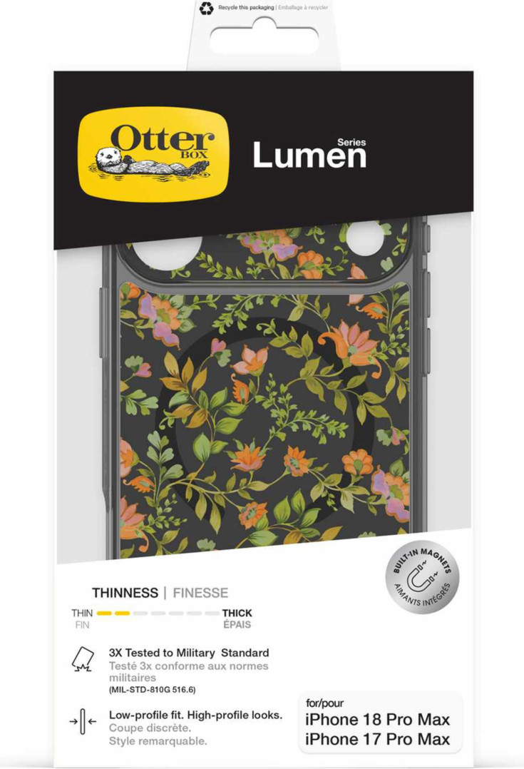 OtterBox - Lumen Clear MagSafe Case Garden Harmony for iPhone 18 Pro Max/17 Pro Max