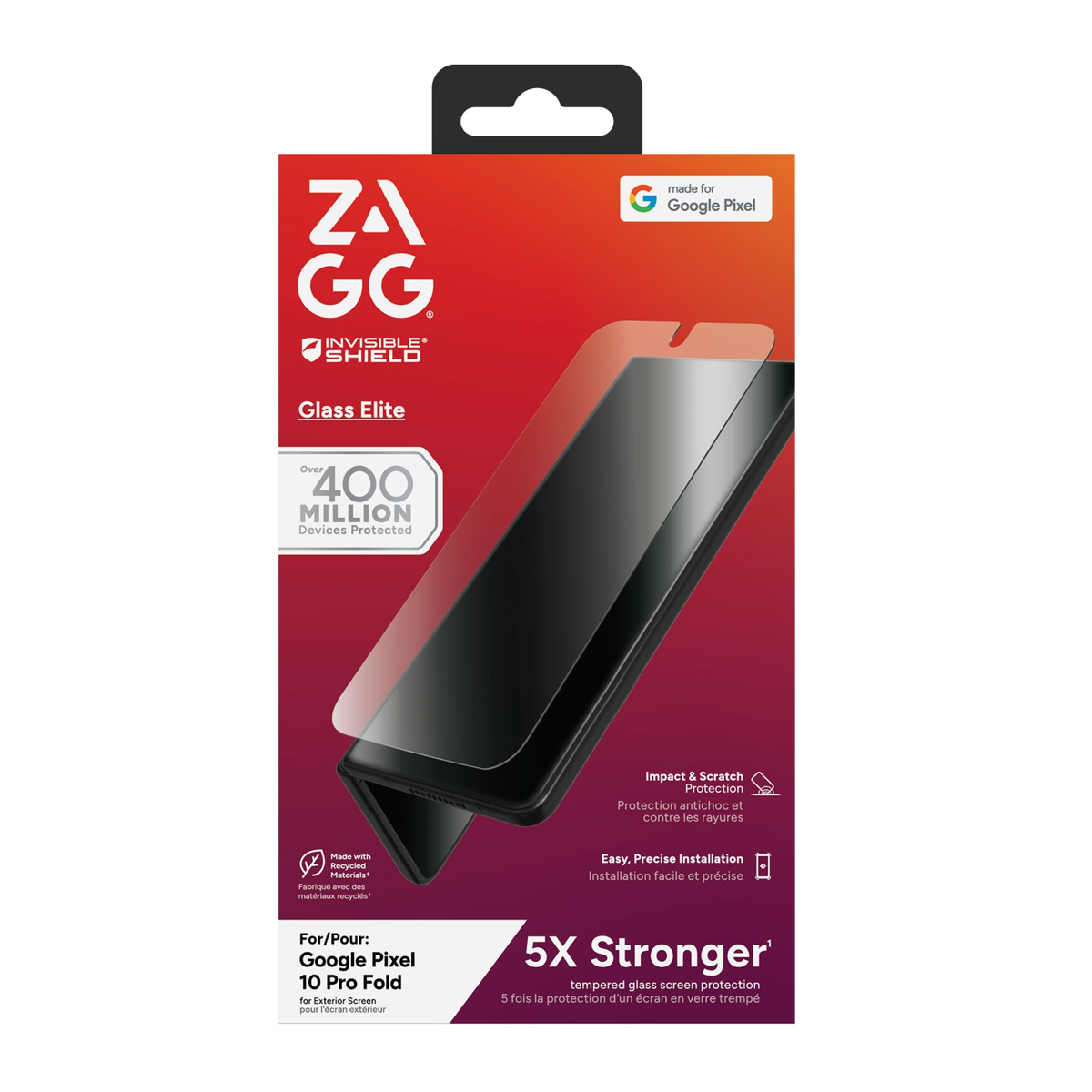 The InvisibleShield Glass Elite Screen Protector by ZAGG offers advanced strength for maximum protection.