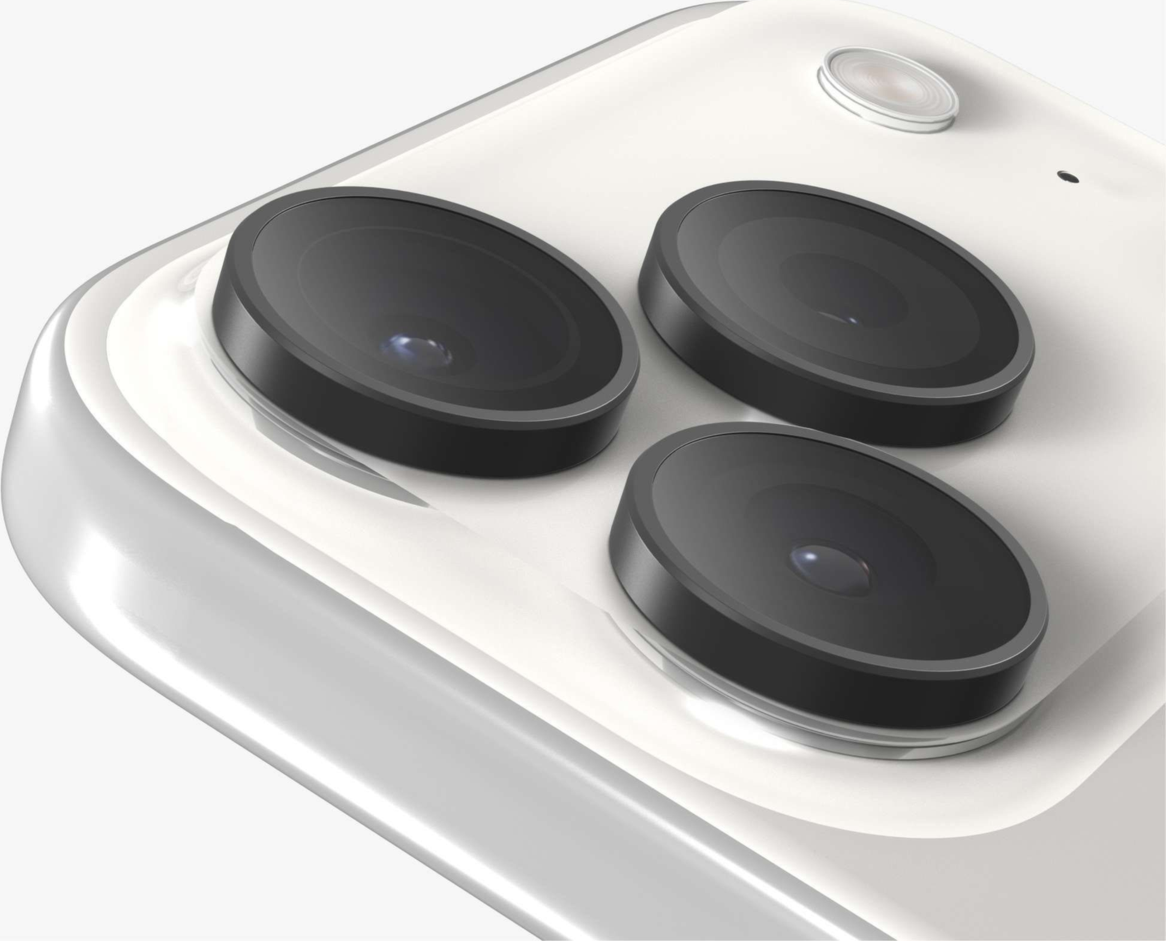 ZAGG - InvisibleShield Glass Elite Camera Lens Protector for Apple iPhone 16 Pro Max / iPhone 16 Pro / iPhone 15 Pro / 2025 iPhone 6.3 Pro / 2025 iPhone 6.9 Pro Max - Silver