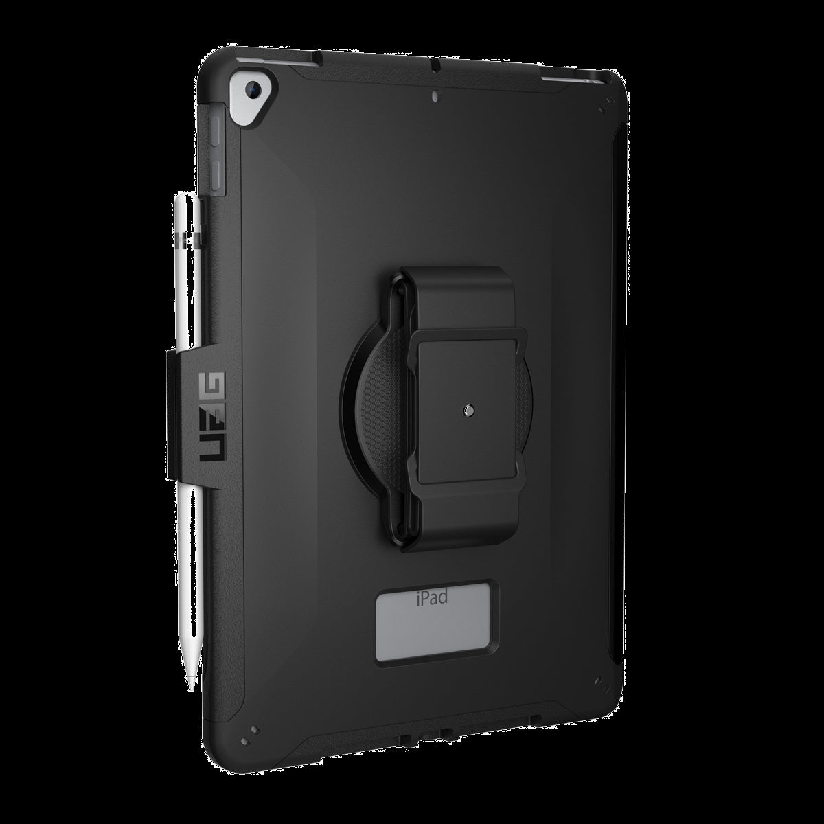 iPad 10.2 (2019-2021) (7th-9th Gen) UAG Black Scout w/Handstrap Case - Black