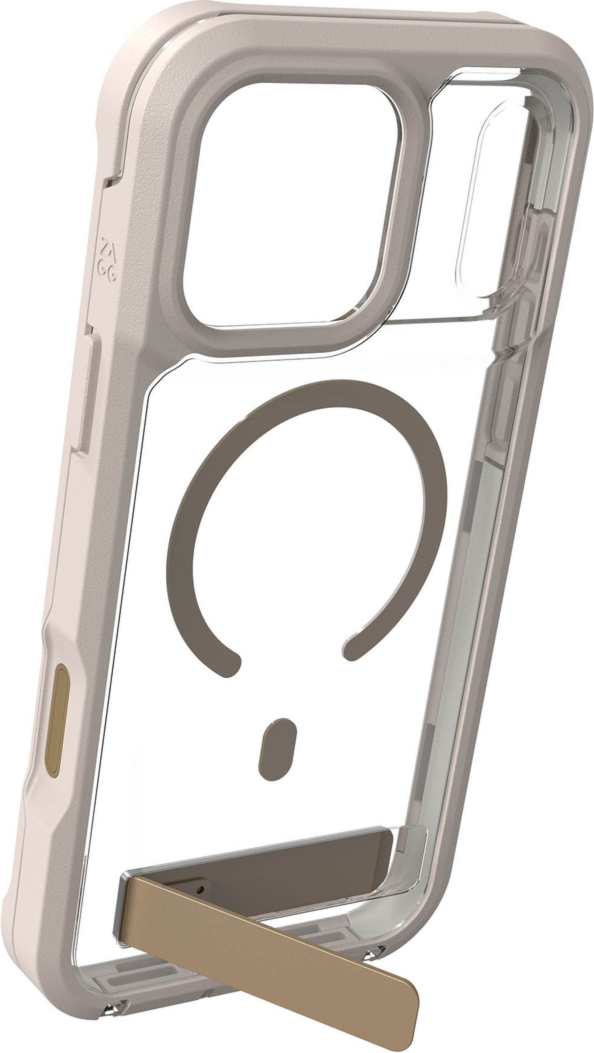 ZAGG - Rainier Snap MagSafe Case with Kickstand for Apple iPhone 18 Pro Max/17 Pro Max - Sandstone