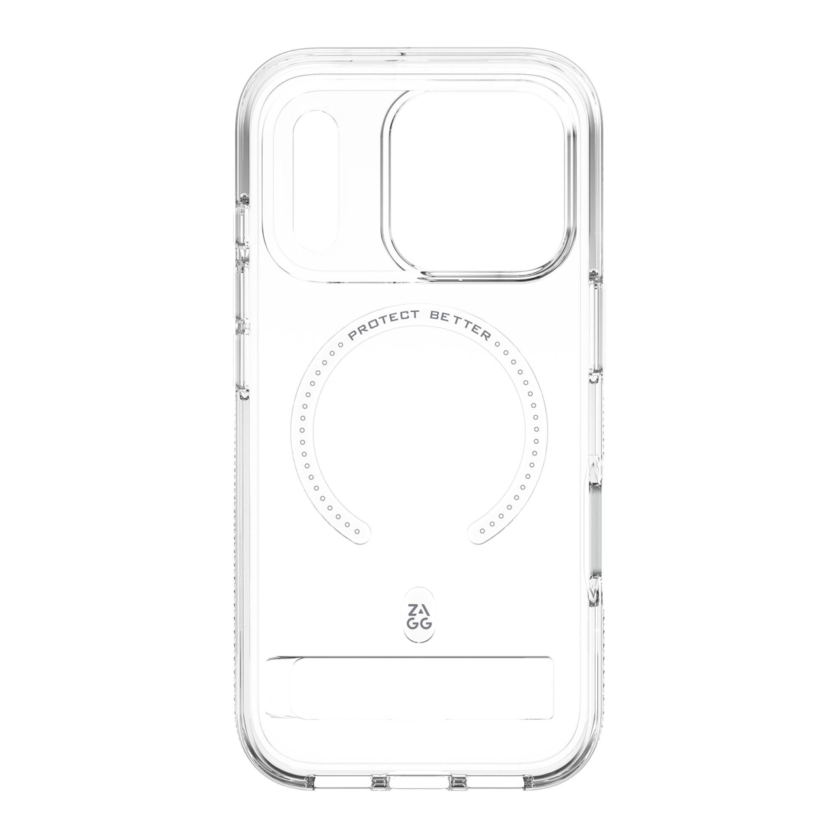 iPhone 18 Pro/17 Pro ZAGG Graphene Crystal Palace Snap Kickstand Case - Clear